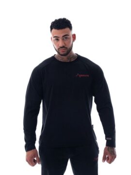Mens Black Long Sleeve T-Shirt