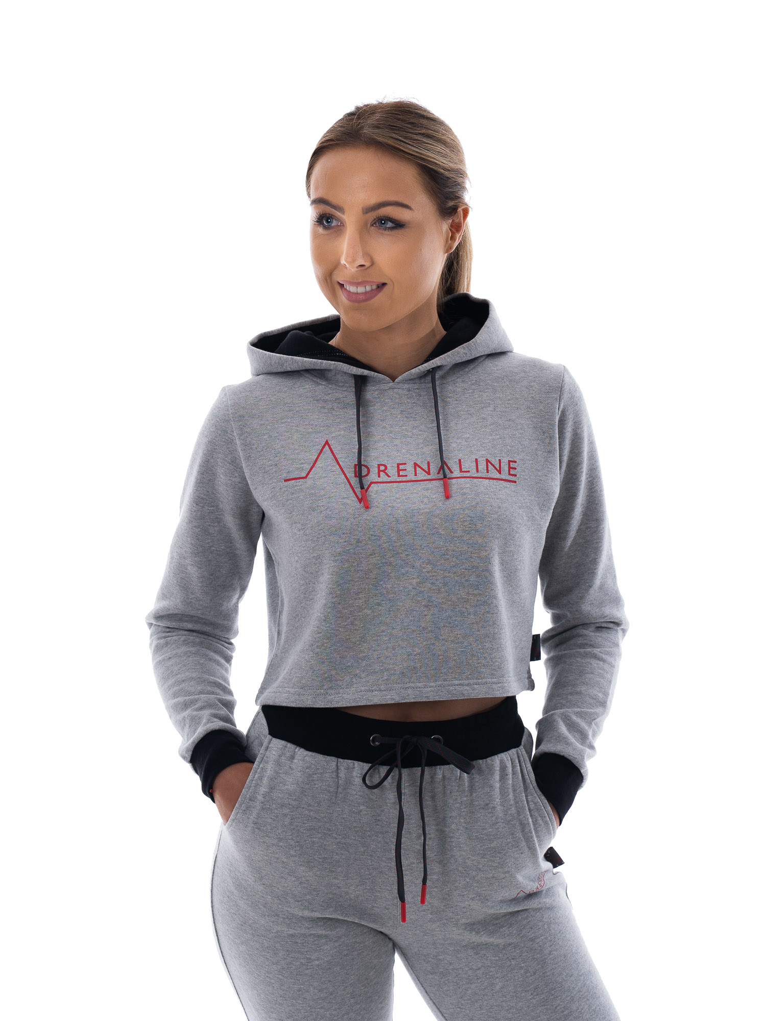 Womens - Evolution Sleeveless Cropped Hoodie - Grey – GymPro Apparel