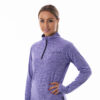 Womens Purple 1/4 Zip