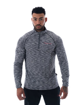 Mens Graphite Marl 1/4 Zip Mid Layer