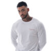 Mens White Long Sleeve T-Shirt