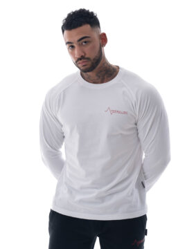Mens White Long Sleeve T-Shirt