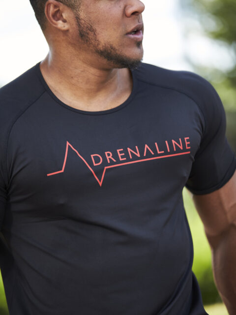 Dry Fit Breathable Sports T-SHIRT Adrenaline Addict Know Risk Know Fun 