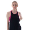 Womens Black Loose Fit Vest