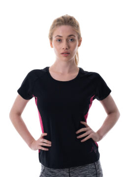 Womens Black Fitted T-Shirt
