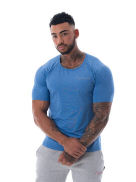 Mens Blue Tech T-Shirt